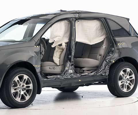 2008 Acura MDX IIHS Side Impact Crash Test Picture