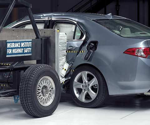 2009 Acura TSX IIHS Side Impact Crash Test Picture