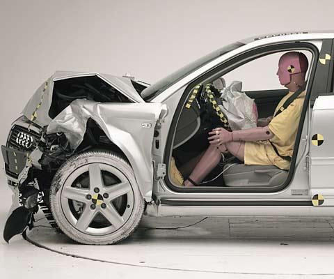 2008 Audi A3 IIHS Frontal Impact Crash Test Picture