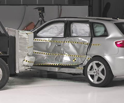 2010 Audi A3 IIHS Side Impact Crash Test Picture