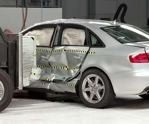 2010 Audi A4 IIHS Side Impact Crash Test Picture