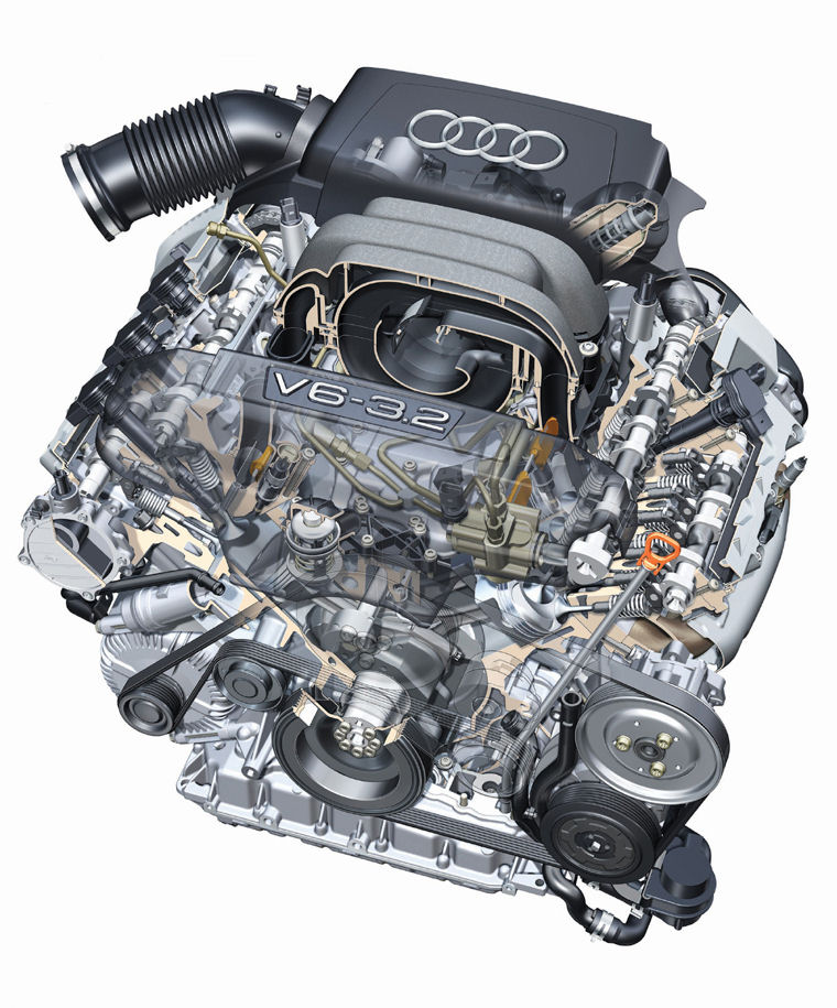 2008 Audi A6 3.2L V6 Engine - Picture / Pic / Image