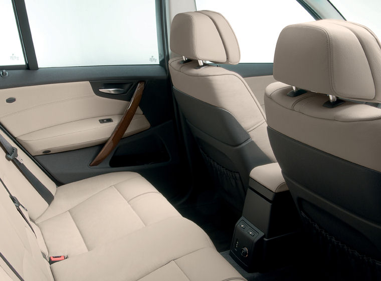 2009 BMW X3 xDrive30i Rear Seats Picture