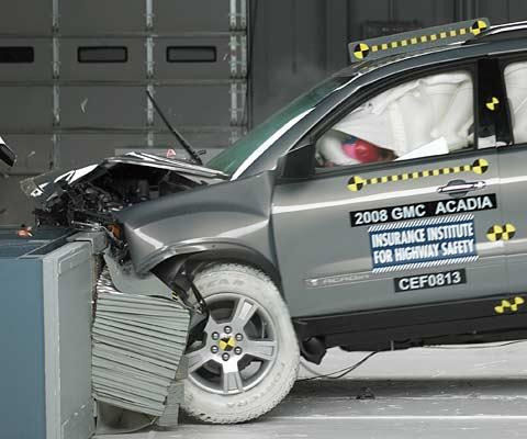 2008 Buick Enclave IIHS Frontal Impact Crash Test Picture