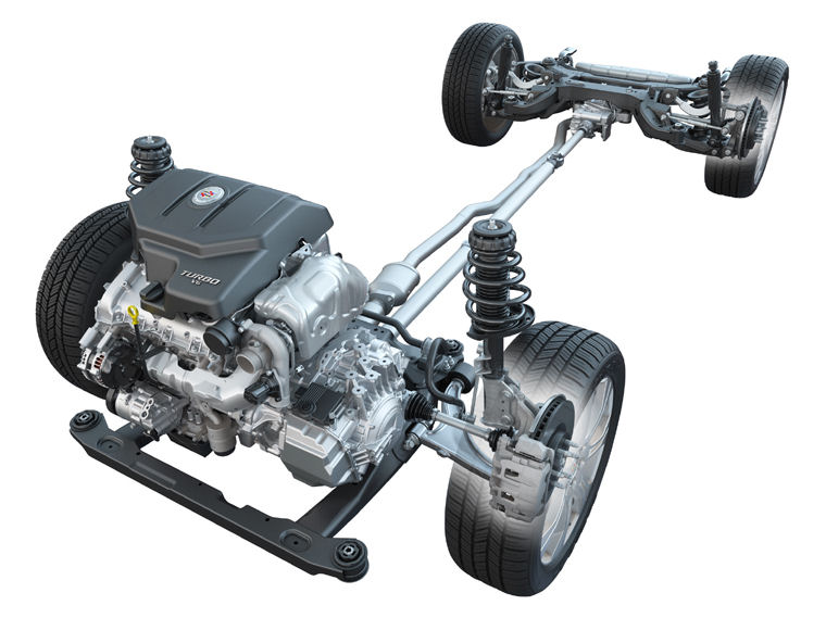 2010 Cadillac SRX Drivetrain Picture