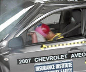 2008 Chevrolet Aveo IIHS Frontal Impact Crash Test Picture