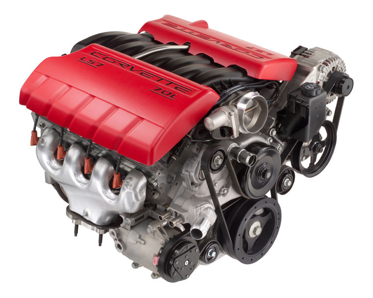 2008 Chevrolet Corvette Z06 7.0L V8 LS7 Engine Picture