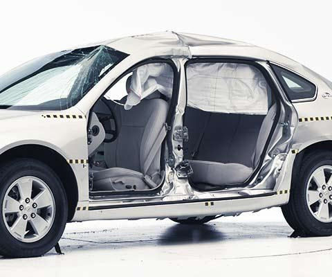 2008 Chevrolet Malibu IIHS Side Impact Crash Test Picture