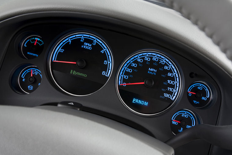 2008 Chevrolet Tahoe Hybrid Gauges Picture