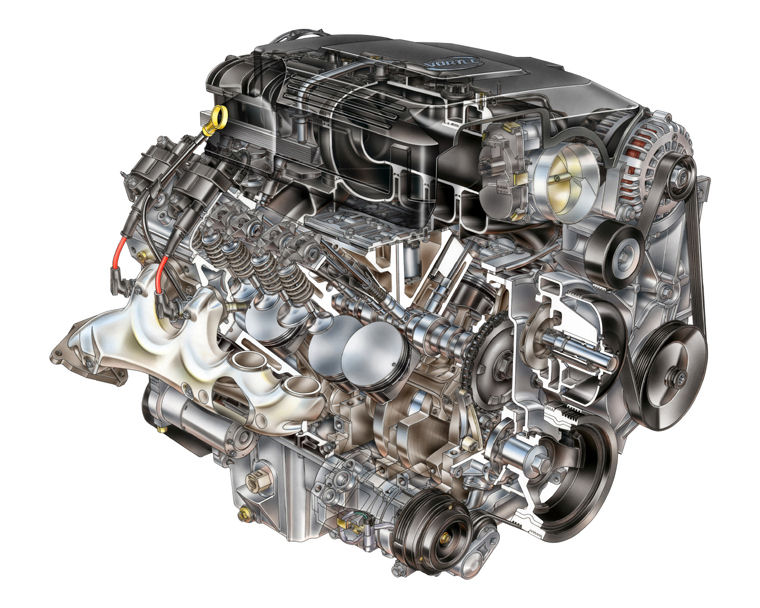 2009 Chevrolet Tahoe LTZ 5.3L V8 Engine Picture