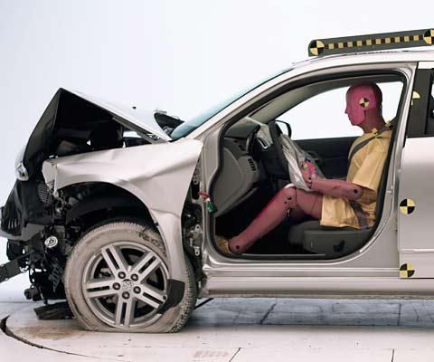 2011 Chrysler 200 IIHS Frontal Impact Crash Test Picture