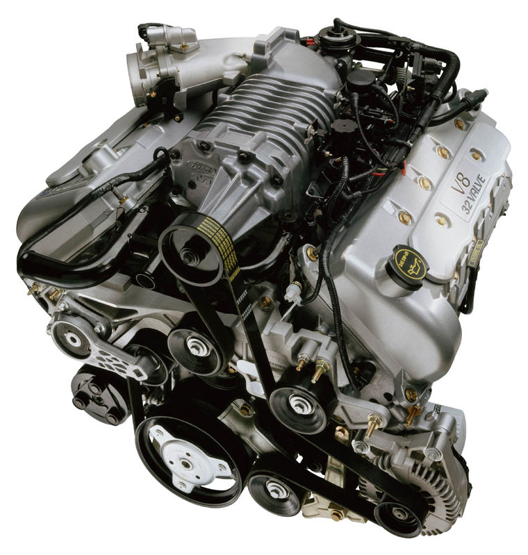 2002 Ford Mustang SVT Cobra 4.6L V8 Supercharged Engine Picture