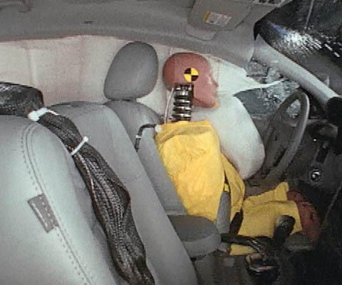 2009 Ford Taurus IIHS Side Impact Crash Test Picture