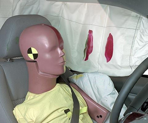 2009 Ford Taurus X IIHS Side Impact Crash Test Picture