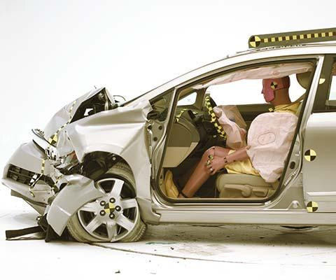 2008 Honda Civic IIHS Frontal Impact Crash Test Picture