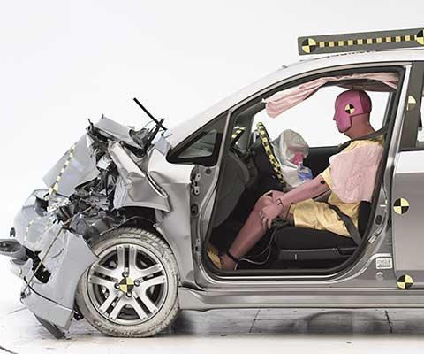 2007 Honda Fit IIHS Frontal Impact Crash Test Picture