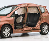 2007 Honda Fit IIHS Side Impact Crash Test Picture