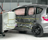 2009 Honda Fit IIHS Side Impact Crash Test Picture