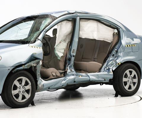 2008 Hyundai Accent IIHS Side Impact Crash Test Picture