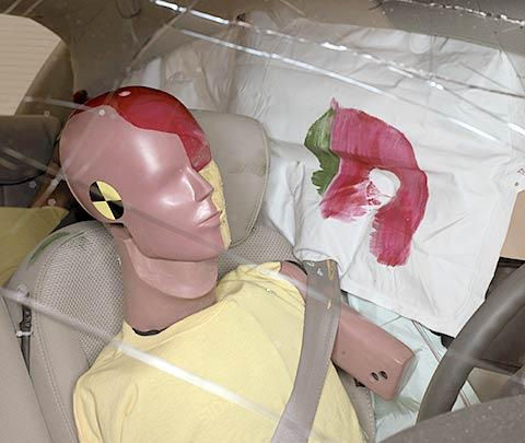 2009 Hyundai Accent IIHS Side Impact Crash Test Picture