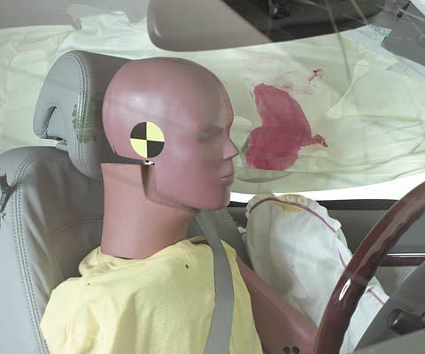 2009 Hyundai Azera IIHS Side Impact Crash Test Picture