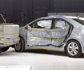 2010 Lexus HS 250h IIHS Side Impact Crash Test Picture