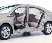 2010 Lexus HS 250h IIHS Side Impact Crash Test Picture