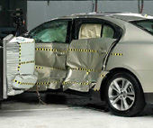 2010 Lincoln MKS IIHS Side Impact Crash Test Picture