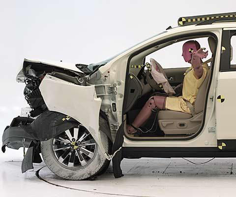 2008 Lincoln MKX IIHS Frontal Impact Crash Test Picture