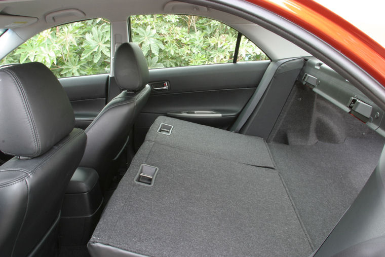 2004 Mazda 6i Sedan Rear Seats Folded Picture