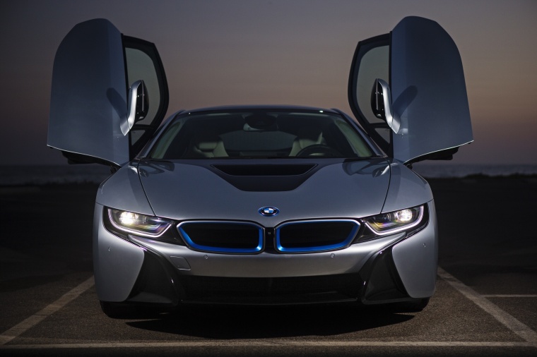 2016 BMW i8 Coupe with doors open - Picture / Pic / Image