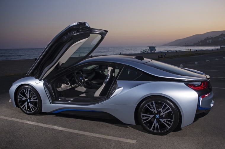 2016 BMW i8 Coupe with doors open Picture