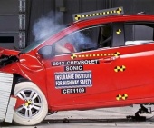 2015 Chevrolet Sonic Hatchback IIHS Frontal Impact Crash Test Picture