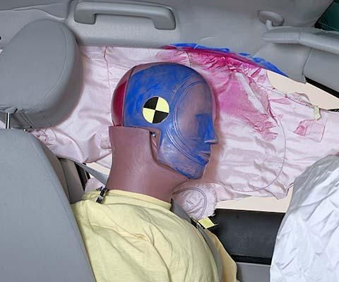 2011 Ford Fusion Sedan IIHS Frontal Impact Crash Test Picture