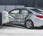 2013 Hyundai Sonata Sedan IIHS Side Impact Crash Test Picture