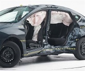 2013 Nissan Sentra IIHS Side Impact Crash Test Picture