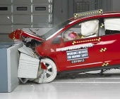 2011 Nissan Versa Hatchback IIHS Frontal Impact Crash Test Picture