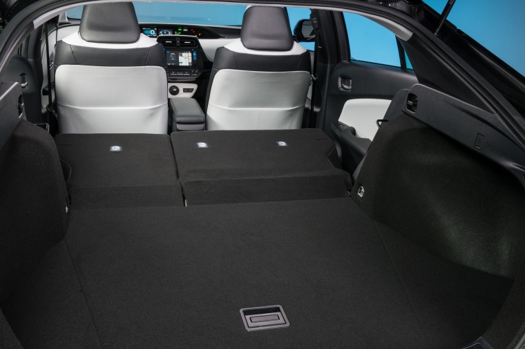 2018 Toyota Prius Three Trunk with Seats Folded Picture