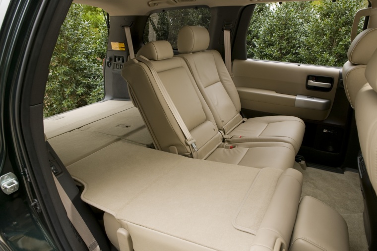 2012 Toyota Sequoia Third Row Seats Folded Picture