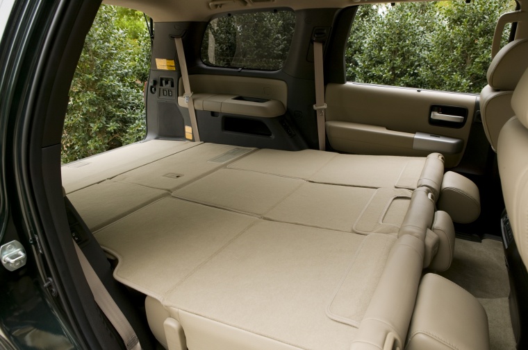 2012 Toyota Sequoia Third Row Seats Folded Picture