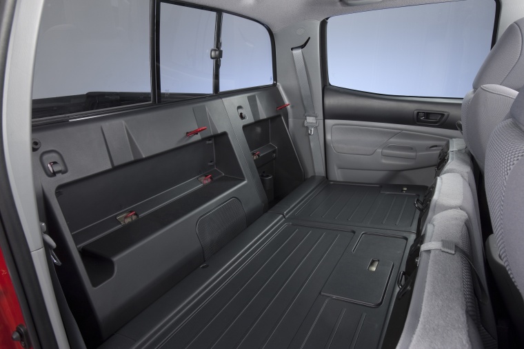 2011 Toyota Tacoma Double Cab SR5 V6 4WD Rear Seats Folded Picture