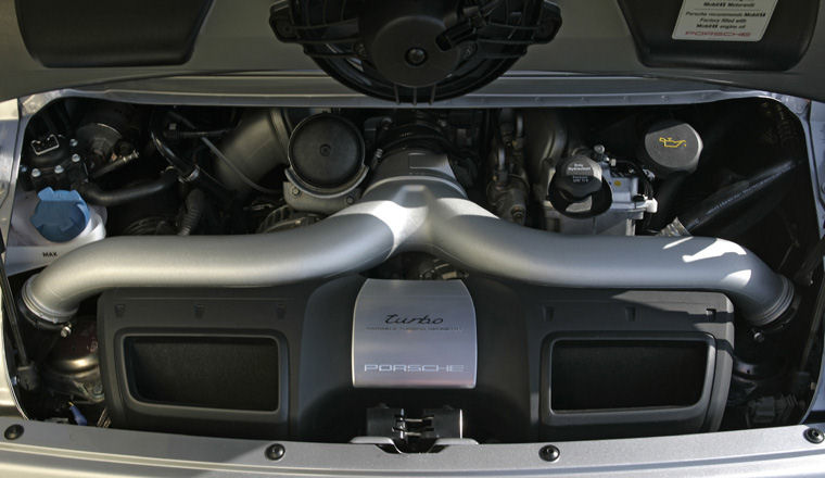 2009 Porsche 911 Turbo 3.6L Flat-6 Turbocharged Engine Picture