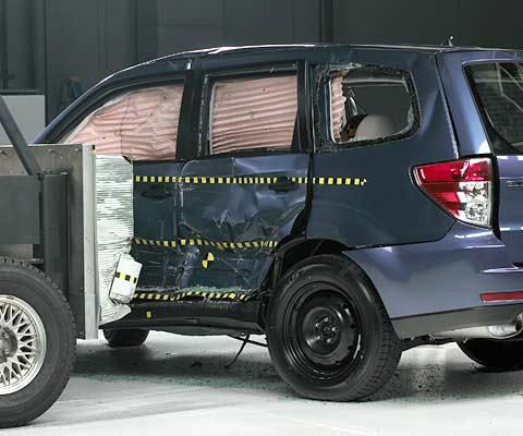 2009 Subaru Forester IIHS Side Impact Crash Test Picture