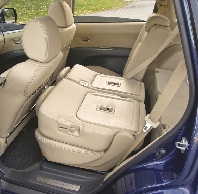 2010 Subaru Tribeca 3.6R Touring Rear Seats Folded Picture