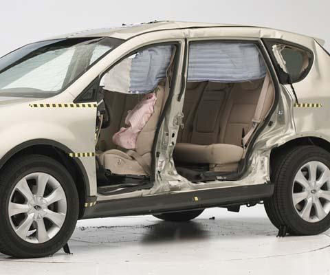 2010 Subaru Tribeca IIHS Side Impact Crash Test Picture