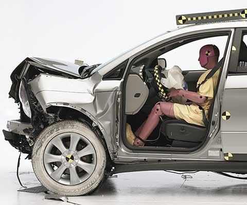 2011 Subaru Tribeca IIHS Frontal Impact Crash Test Picture