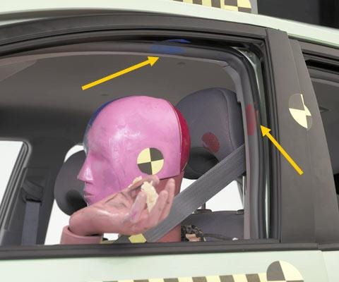 2008 Toyota Prius IIHS Frontal Impact Crash Test Picture