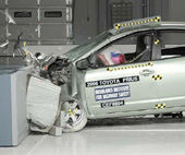 2008 Toyota Prius IIHS Frontal Impact Crash Test Picture