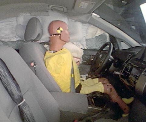 2009 Toyota Prius IIHS Side Impact Crash Test Picture