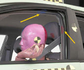 2010 Toyota Prius IIHS Frontal Impact Crash Test Picture